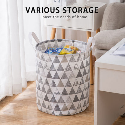 Foldable Laundry Basket Capacity Laundry Basket Art Waterproof Children's Toy Basket Tunic Dirty Clothes Basket Organizer - StorageandmoreStorage