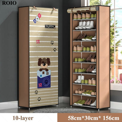 Multi-layer Simple Shoe Rack Entryway Space-saving Shoe Organizer Easy to Install Shoes Shelf Home Dorm Furniture Shoe Cabinet - StorageandmoreStorage