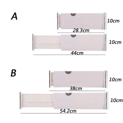 Adjustable Storage Drawers Divider Retractable Plastic Drawer Partition Holder Household Storage Clapboard  kitchen organizador - StorageandmoreStorage