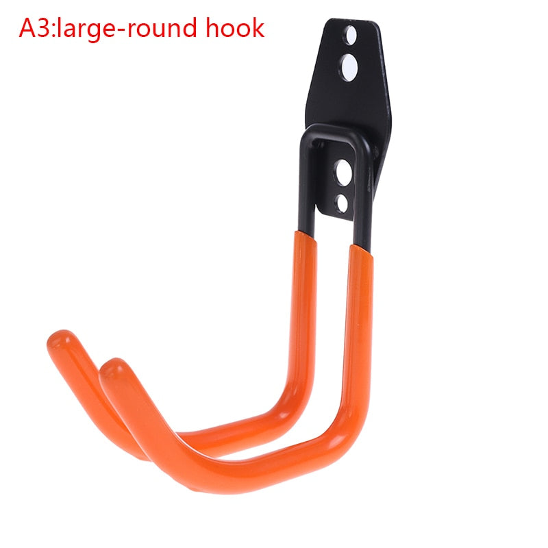 1pc Heavy Duty Metal Hook Garage Organizer Wall Mount Bicycle Hanger Hooks Wall Mount Anti-slip Storage Hook Garage Storage Tool - StorageandmoreStorage