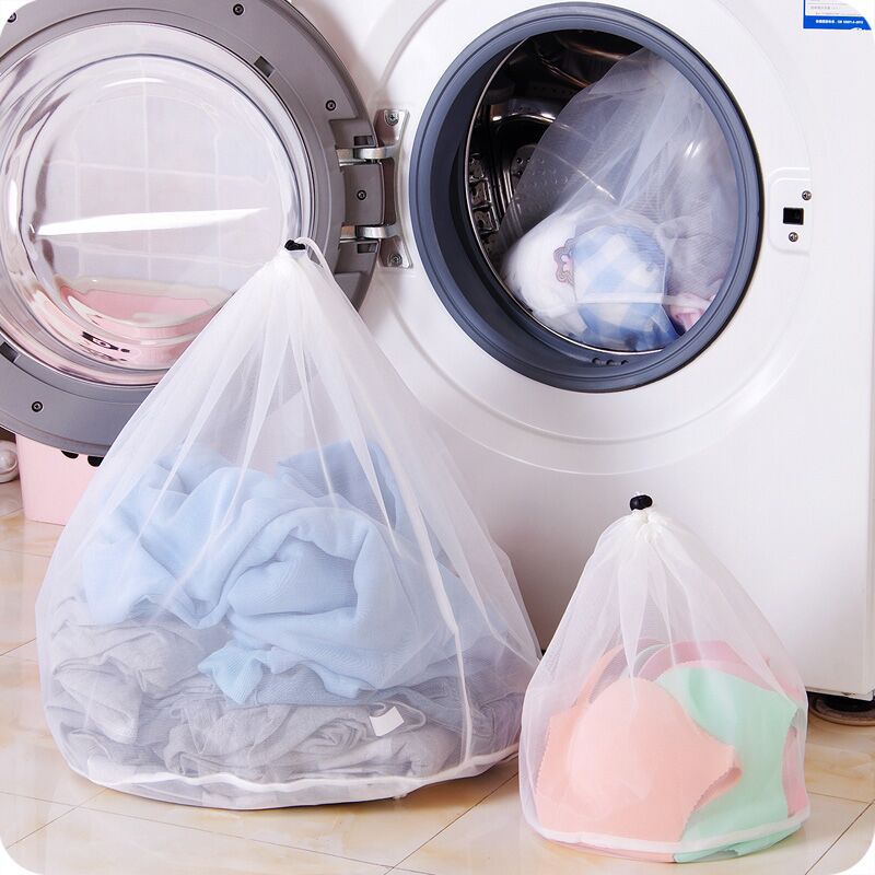 3 size drawstring bra underwear socks foldable mesh laundry bag household clothes laundry care accessories - StorageandmoreStorage