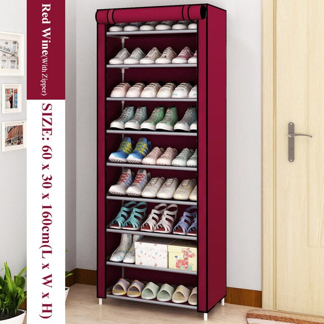 Multi-layer Simple Shoe Rack Entryway Space-saving Shoe Organizer Easy to Install Shoes Shelf Home Dorm Furniture Shoe Cabinet - StorageandmoreStorage