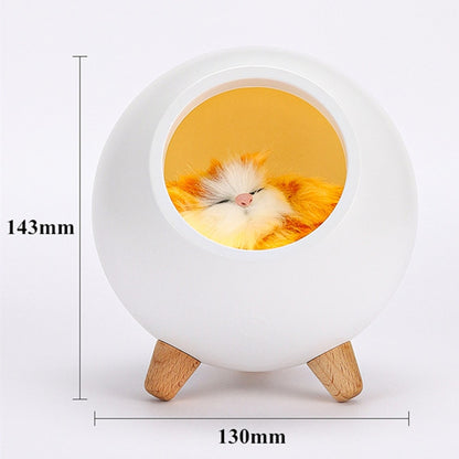 Cute Cat House Bluetooth Speaker Night Light Touch Dimming LED Baby Kids Bedside Sleep Lamps Bedroom Home Decor Holiday Gift - StorageandmoreStorage