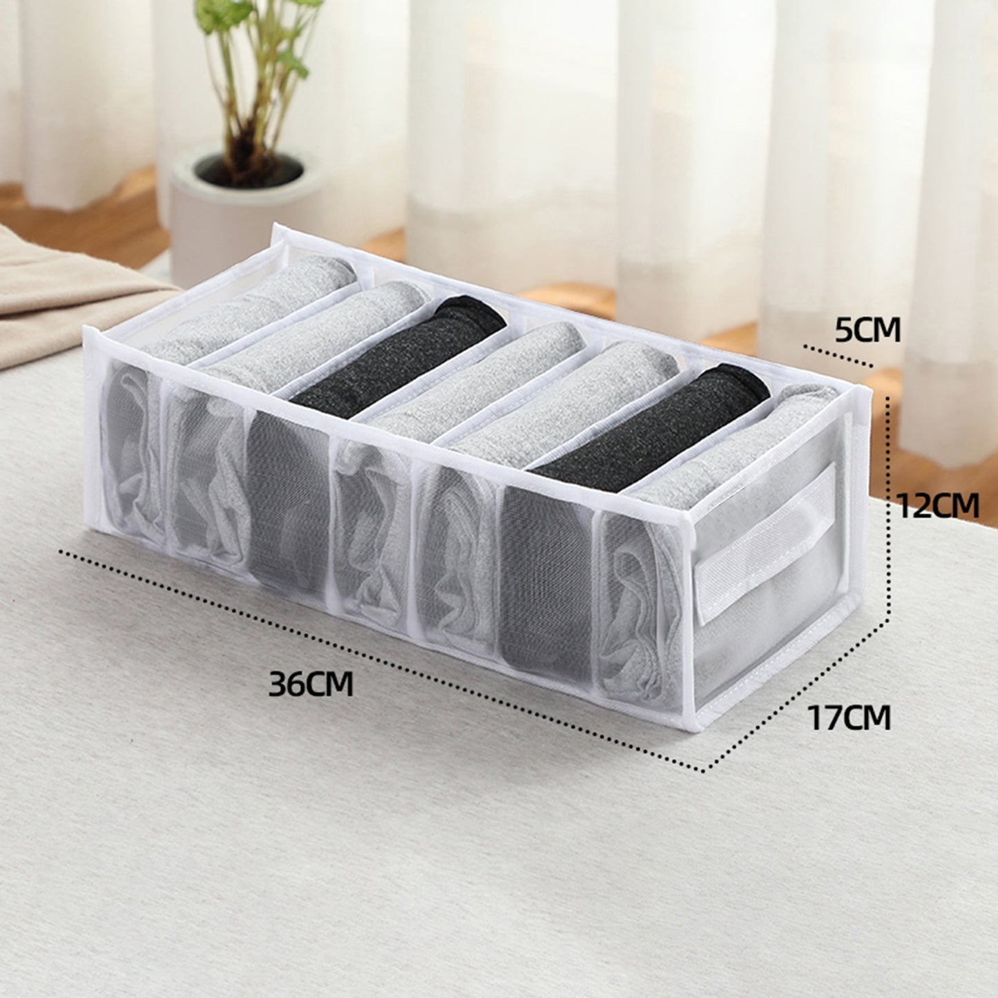 Quick Closet Organizer Underwear Socks Home Cabinet Clapboard Storage Box Clothes Foldable Drawer Organizer - StorageandmoreStorage