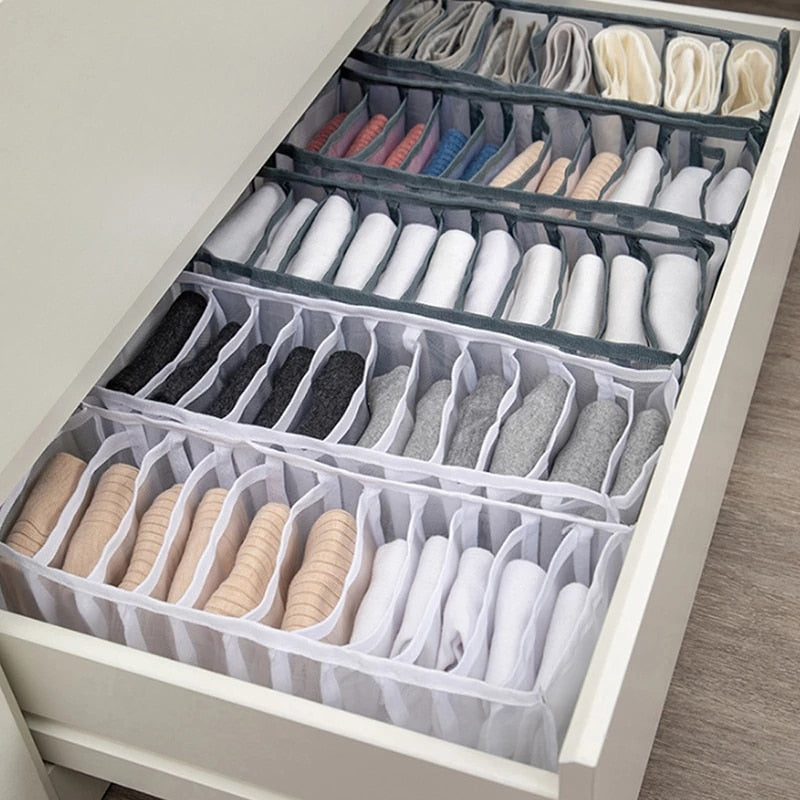 Home Closet Organizer For Underwear Socks Cabinet Divider Storage Box Storage Organizer for clothes Foldable Drawer Organizer - StorageandmoreStorage