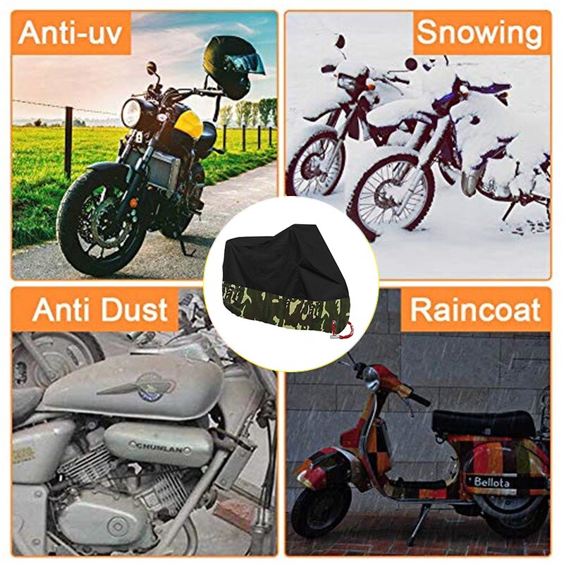 Motorcycle Cover Waterproof Outdoor Moto Case Motorbike Raincoat Bike Protector Covers Shelter Storage Tent Garage Accessories - StorageandmoreStorage