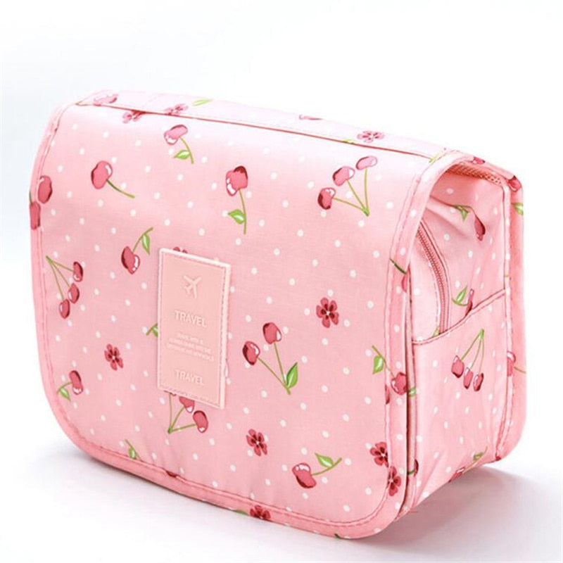 Travel Hook Cosmetic Bag Women Make Up Pouch Waterproof Toiletries Beauty Organizer Ladies Bathroom Neceser Makeup Storage Bag - StorageandmoreStorage