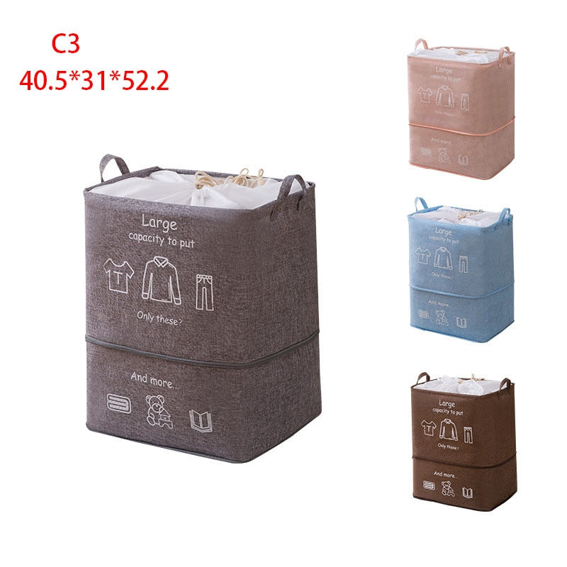 Folding Laundry Basket Portable Large Capacity Storage Dirty Clothes Bucket Toy Home Storage Box New 1PCS  Laundry Organizer - StorageandmoreStorage