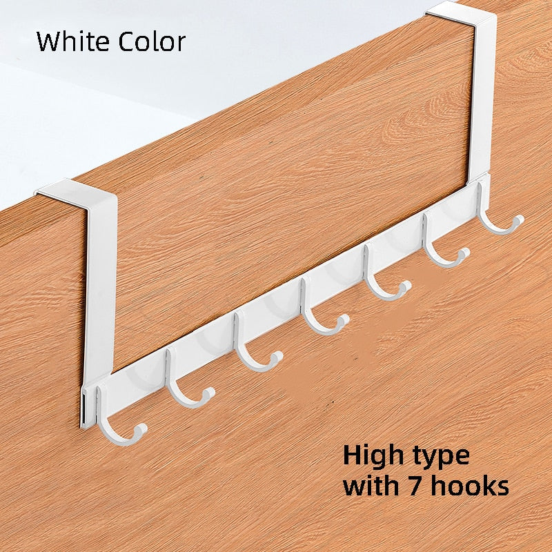 Hooks Over The Door Hook Home Bathroom Organizer Rack Clothes Coat Hat Towel Hanger New Bathroom Kitchen Accessories Holder - StorageandmoreStorage