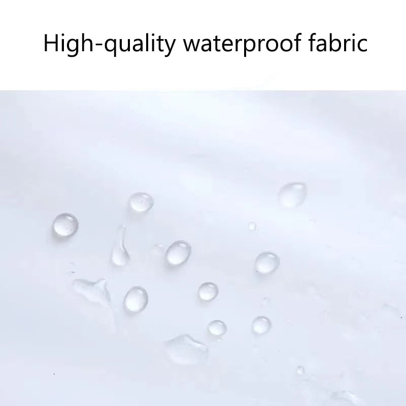 Matte Translucent Plastic Bag Umbrella Storage Bag Reusable Portable Umbrella Drawstring Storage Cover Home Storage Organizer - StorageandmoreStorage