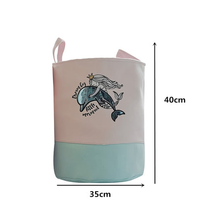 Cartoon Dinosaur Foldable Laundry Basket For Dirty Clothes Toys Storage Baskets Kids Organizer Bag Home Washing Organization - StorageandmoreStorage