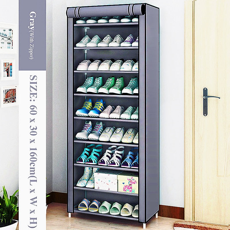 Multi-layer Shoe Cabinet DIY Assembled Dustproof Shelf Hallway Space Saving Storage Organizer Holder Home Furniture Shoe Rack - StorageandmoreStorage