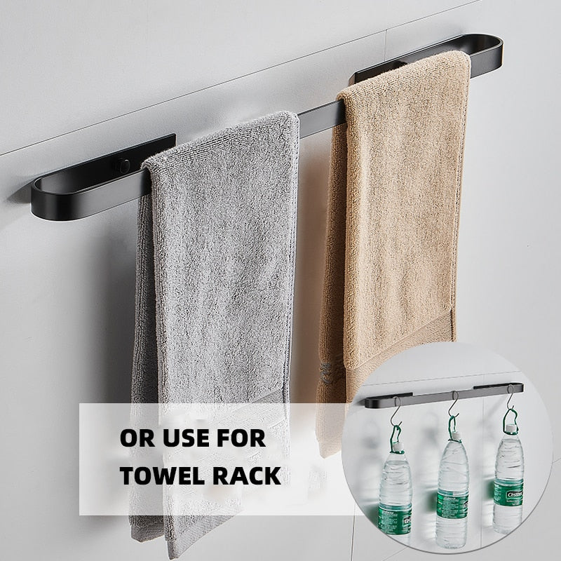 Slipper Rack  Towel Hanger Wall-Mounted Shoes Storage Rack Punch Free Slippers Holder - StorageandmoreStorage