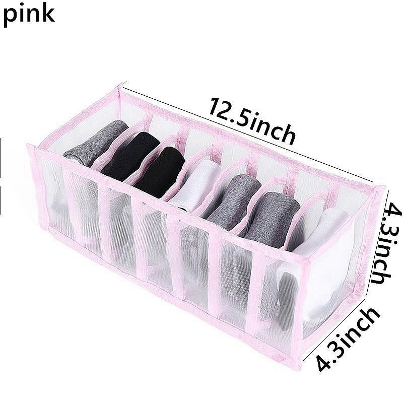 Underwear Organizer Foldable Home Cabinet Divider Storage Box Closet Organizer Drawer Socks Shorts Bra Storage Boxs - StorageandmoreStorage