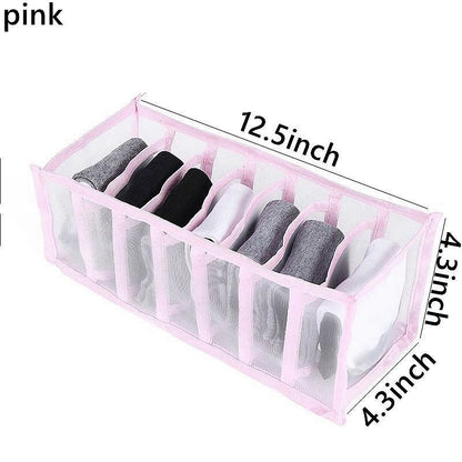 Underwear Organizer Foldable Home Cabinet Divider Storage Box Closet Organizer Drawer Socks Shorts Bra Storage Boxs - StorageandmoreStorage