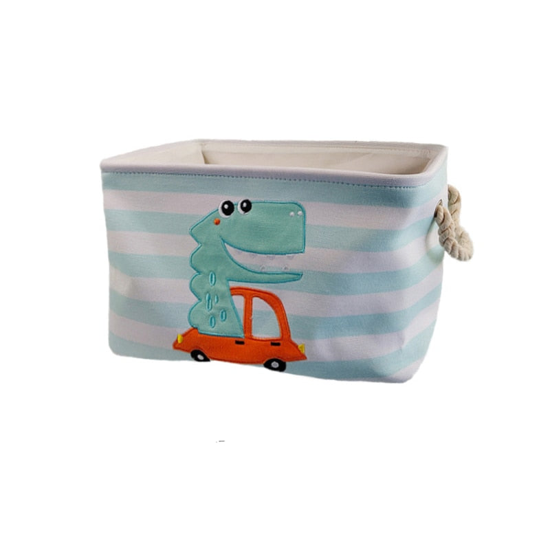 Cartoon Dinosaur Foldable Laundry Basket For Dirty Clothes Toys Storage Baskets Kids Organizer Bag Home Washing Organization - StorageandmoreStorage