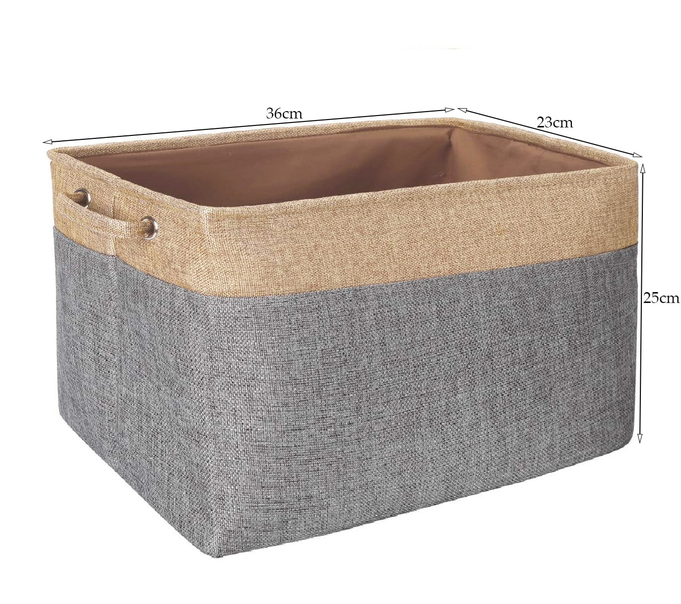 Cotton Linen Folding Storage Baskets Kids Toys Organizer Clothes and Sundries Storage Box Cabinet Storage Bag Laundry Basket - StorageandmoreStorage