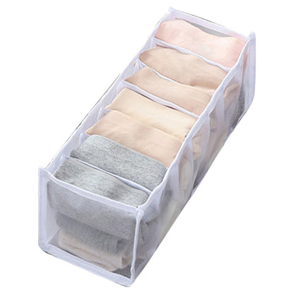 Dormitory closet organizer for socks home separated underwear storage box 11 grids bra organizer foldable drawer organizer - StorageandmoreStorage