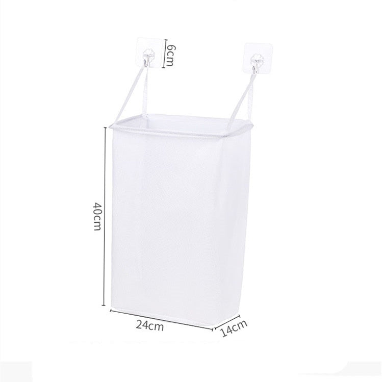 Foldable Wall Mounted Laundry Basket Dirty Clothes Storage Basket Toy Dust Bucket Home Laundry Hamper Dirty Clothes Storage Bag - StorageandmoreStorage