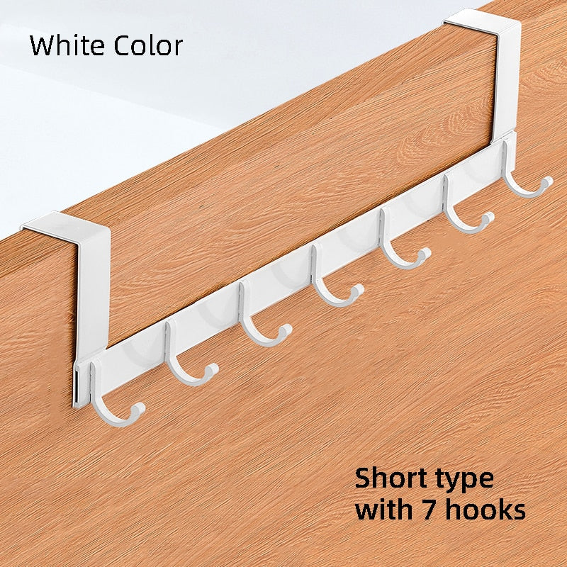 Hooks Over The Door Hook Home Bathroom Organizer Rack Clothes Coat Hat Towel Hanger New Bathroom Kitchen Accessories Holder - StorageandmoreStorage