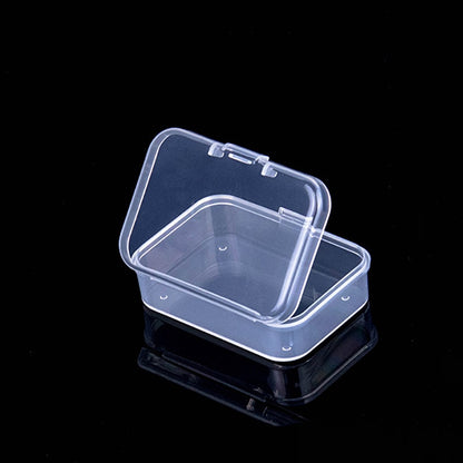 Mini Boxes Rectangle Clear Plastic Jewelry Storage Case Container Packaging Box for Earrings Rings Beads Collecting Small Items - StorageandmoreStorage