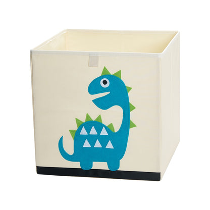 13 inch Foldable Embroidery Animal Cube Storage Box Oxford Fabric Kids Toys Organizers Bins Chest Organizer for Kids Nursery - StorageandmoreStorage