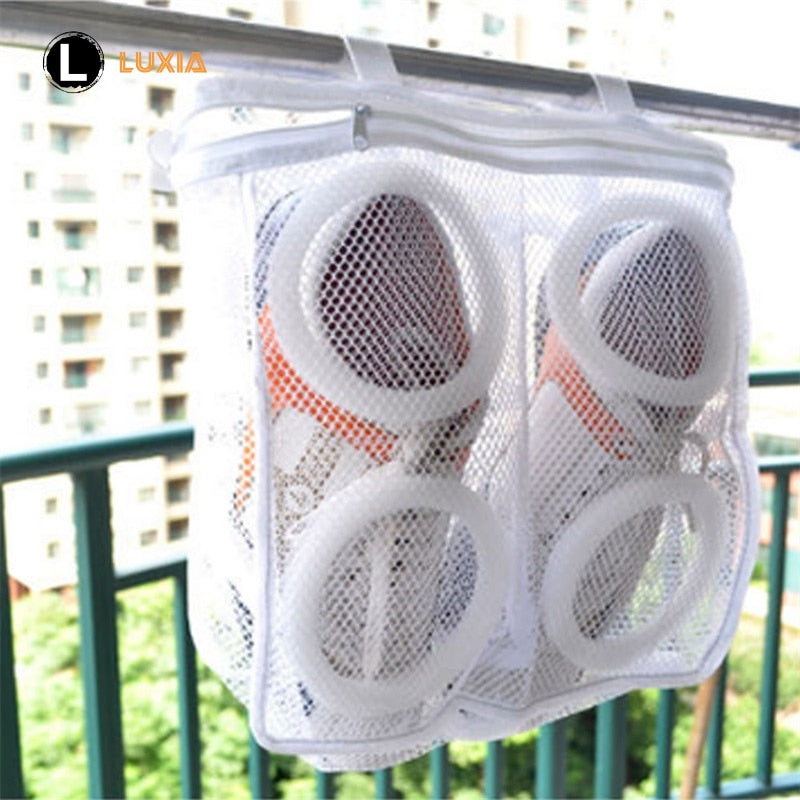 Shoes Washing Machine Shoes Bag Travel Shoe Storage bags Portable Mesh Laundry bag Anti-deformation Protective Clothes organizer - StorageandmoreStorage