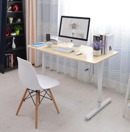 Standing Office Desk Table Manual Lift Adjustable Ergonomic Simple Office Computer Desk Stable Table 100*60cm Support 160kg - StorageandmoreStorage