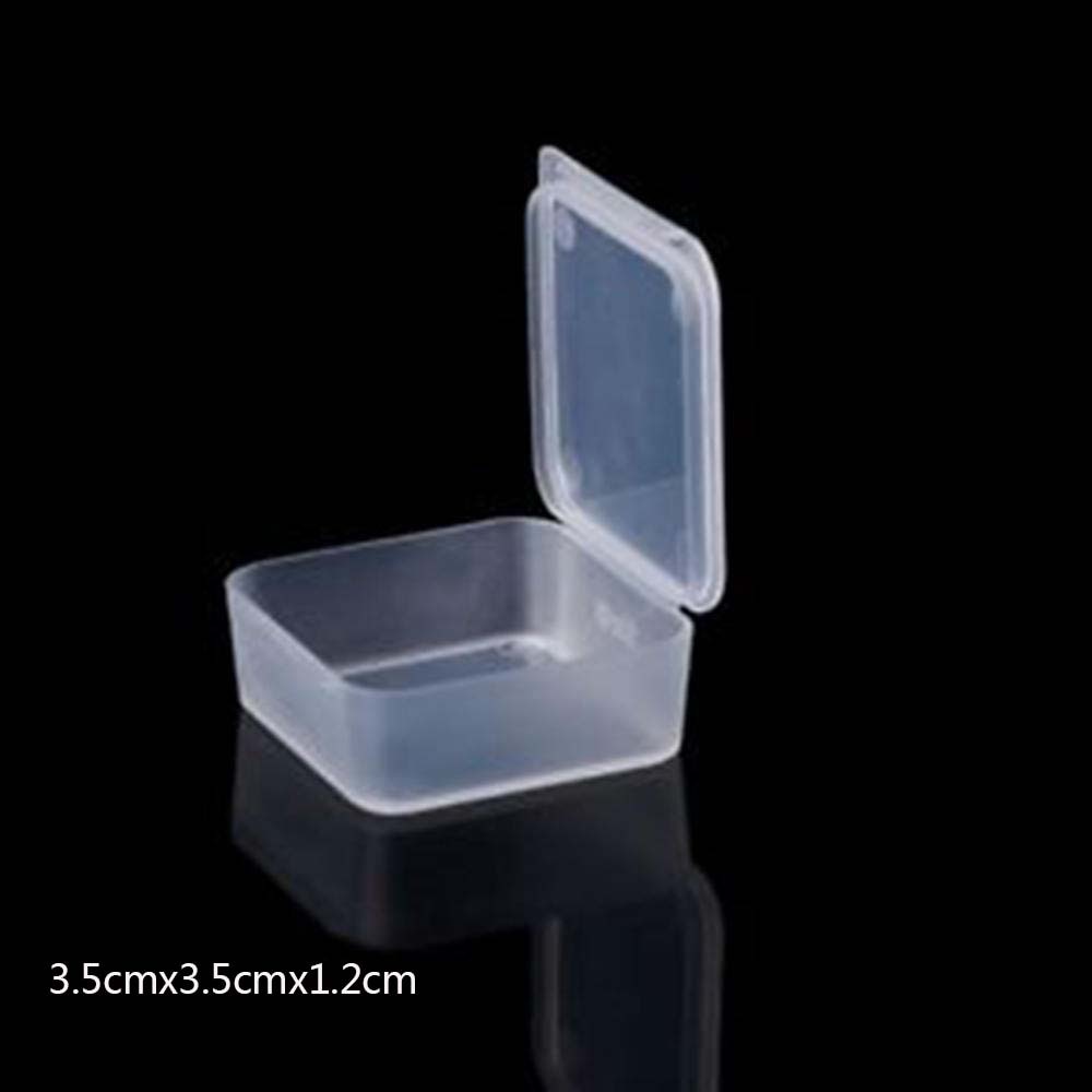 Top Selling Transparent Plastic Storage Box Clear Square Multipurpose Display Case Plastic Jewelry Storage Boxes Multiple Sizes - StorageandmoreStorage