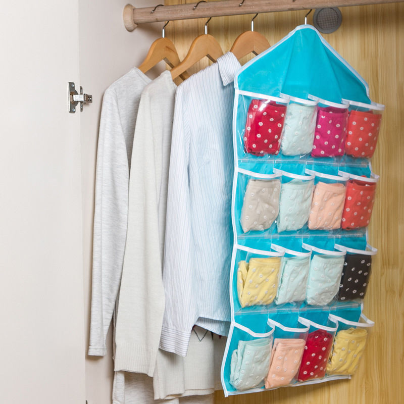 Over The Door Storage Bag Wall Closest Shoe Organizer Rack 16 Pocket Hanging for Home Portable Accessories Useful Tools - StorageandmoreStorage