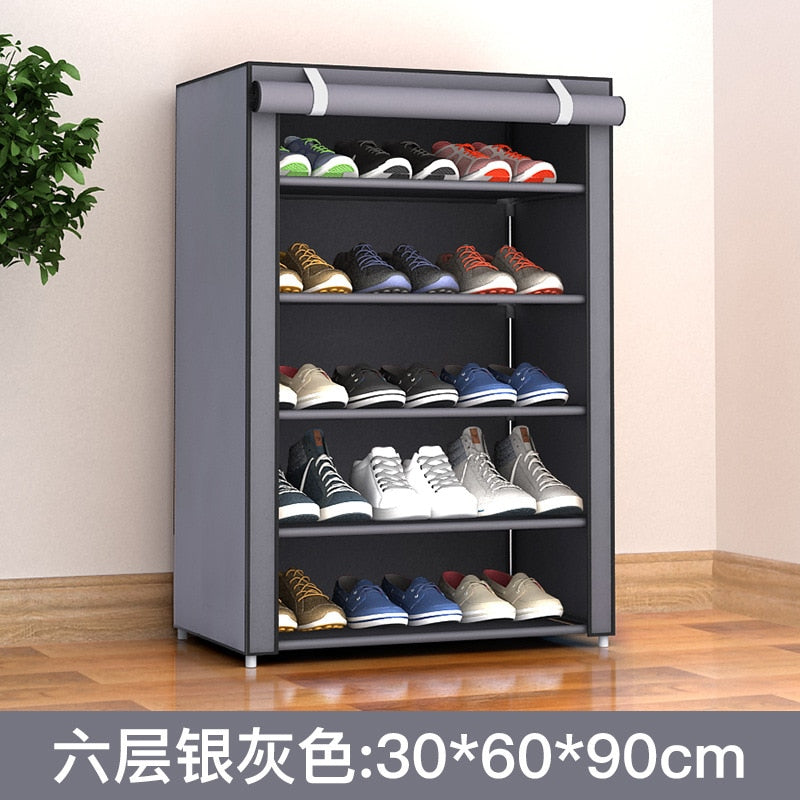 Multi-layer Shoe Cabinet DIY Assembled Dustproof Shelf Hallway Space Saving Storage Organizer Holder Home Furniture Shoe Rack - StorageandmoreStorage