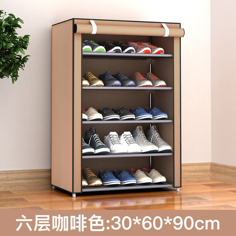 Multi-layer Simple Shoe Rack Entryway Space-saving Shoe Organizer Easy to Install Shoes Shelf Home Dorm Furniture Shoe Cabinet - StorageandmoreStorage