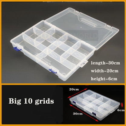 Plastic box Container Screw Holder Case Practical Compartment Jewelry Earring Display case plastic Organizer beads storage boxes - StorageandmoreStorage