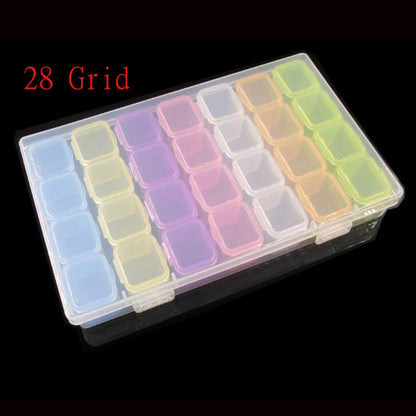 56/28 Grids 5D DIY Diamond Painting Drill Box Jewelry Box Rhinestone Embroidery Crystal Bead Organizer Storage Case Container - StorageandmoreStorage