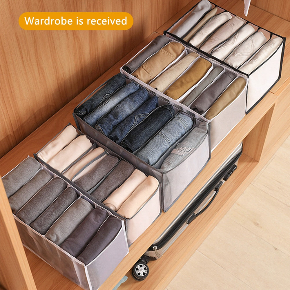 Quick Closet Organizer Underwear Socks Home Cabinet Clapboard Storage Box Clothes Foldable Drawer Organizer - StorageandmoreStorage