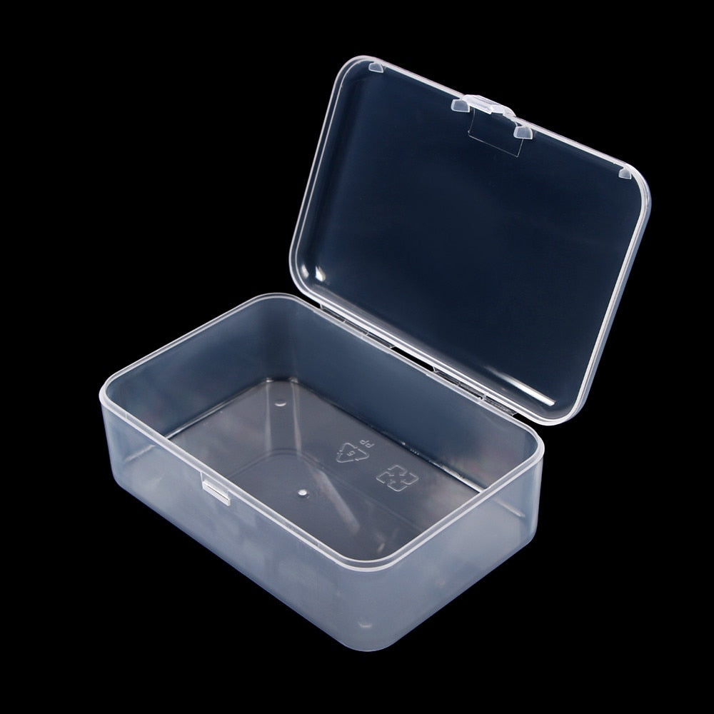 Top Selling Transparent Plastic Storage Box Clear Square Multipurpose Display Case Plastic Jewelry Storage Boxes Multiple Sizes - StorageandmoreStorage