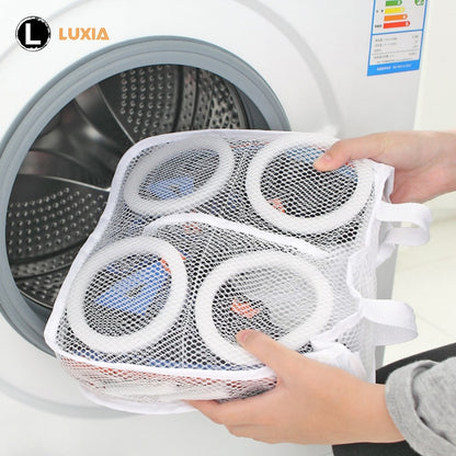 Shoes Washing Machine Shoes Bag Travel Shoe Storage bags Portable Mesh Laundry bag Anti-deformation Protective Clothes organizer - StorageandmoreStorage