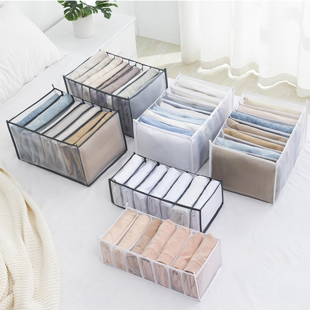 Quick Closet Organizer Underwear Socks Home Cabinet Clapboard Storage Box Clothes Foldable Drawer Organizer - StorageandmoreStorage