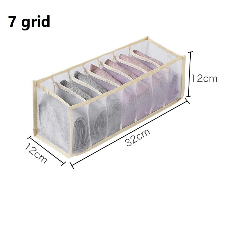 Closet Storage Organizers For Clothes Jeans Compartment Storage Items Bags Boxes Case Wardrobe Organizer Pants Drawer Divider - StorageandmoreStorage