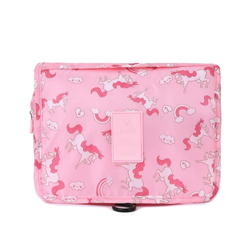 Travel Hook Cosmetic Bag Women Make Up Pouch Waterproof Toiletries Beauty Organizer Ladies Bathroom Neceser Makeup Storage Bag - StorageandmoreStorage