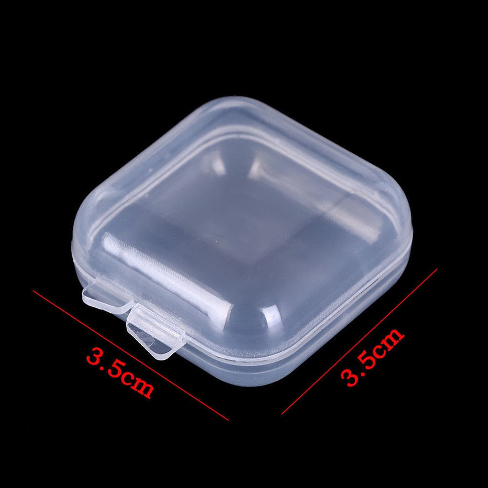 Top Selling Transparent Plastic Storage Box Clear Square Multipurpose Display Case Plastic Jewelry Storage Boxes Multiple Sizes - StorageandmoreStorage