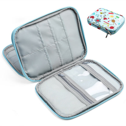 KOKNIT Empty Knitting Needles Case Travel Storage Organizer Storage Bag for Circular Knitting Needles and Other Accessories - StorageandmoreStorage