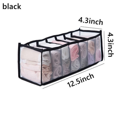 Underwear Organizer Foldable Home Cabinet Divider Storage Box Closet Organizer Drawer Socks Shorts Bra Storage Boxs - StorageandmoreStorage