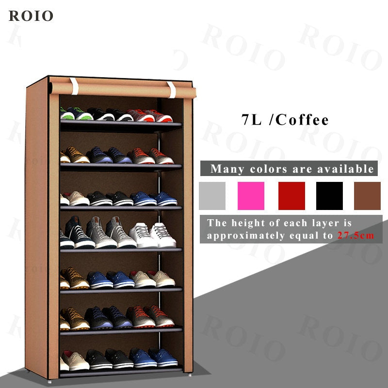 Multi-layer Shoe Cabinet DIY Assembled Dustproof Shelf Hallway Space Saving Storage Organizer Holder Home Furniture Shoe Rack - StorageandmoreStorage