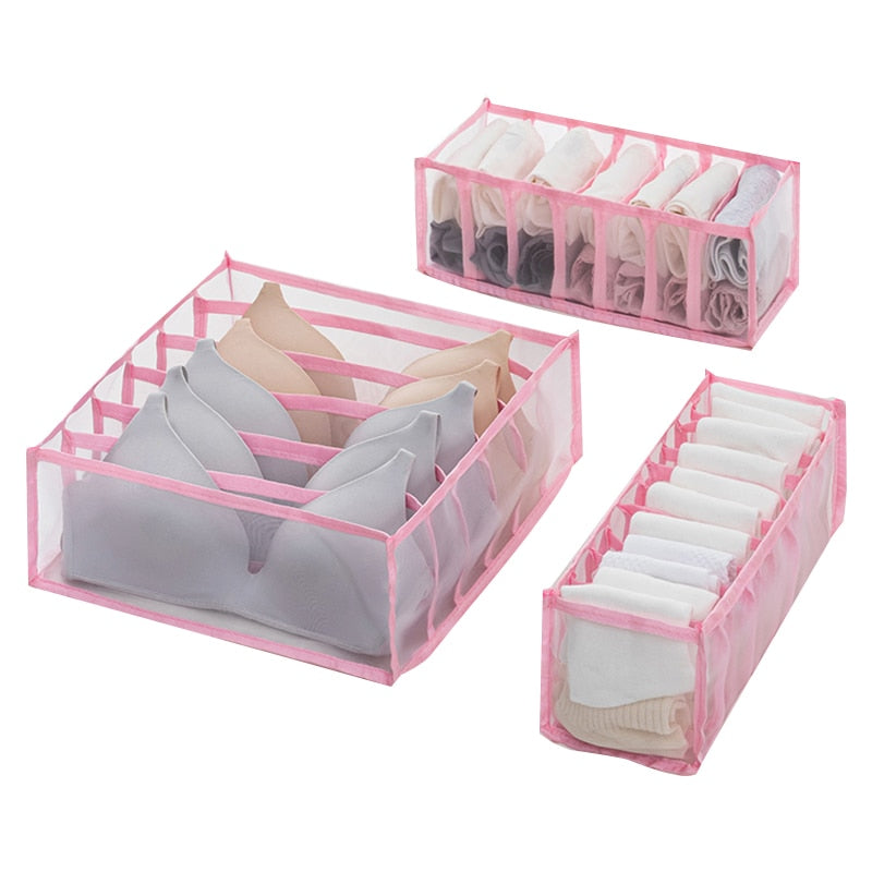 Underwear Bra Organizer Storage Box Drawer Closet Organizers Divider Boxes For Underwear Scarves Socks Bra - StorageandmoreStorage