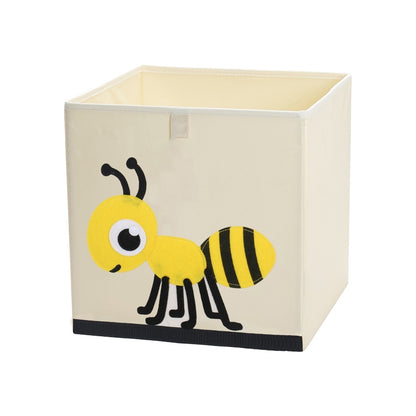 13 inch Foldable Embroidery Animal Cube Storage Box Oxford Fabric Kids Toys Organizers Bins Chest Organizer for Kids Nursery - StorageandmoreStorage