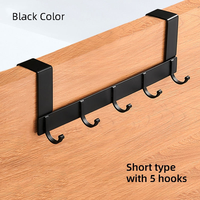 Hooks Over The Door Hook Home Bathroom Organizer Rack Clothes Coat Hat Towel Hanger New Bathroom Kitchen Accessories Holder - StorageandmoreStorage