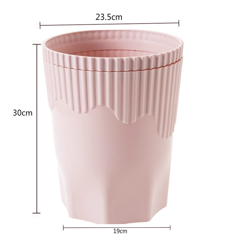 Creative Pink Waste Bin Anime Card Captor Sakura Plastic Trash Can Kawaii Cartoon Home Office Desktop Garbage Storage Basket New - StorageandmoreStorage