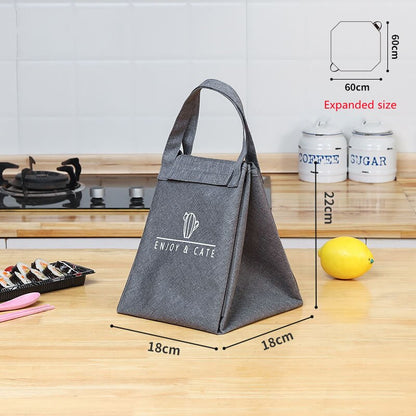 Simplicity Lunch Bag Women Office Luncheon Thermal Package Waterproof Child Outing Fruit Drink Snack Cooler Pouch Accessories - StorageandmoreStorage