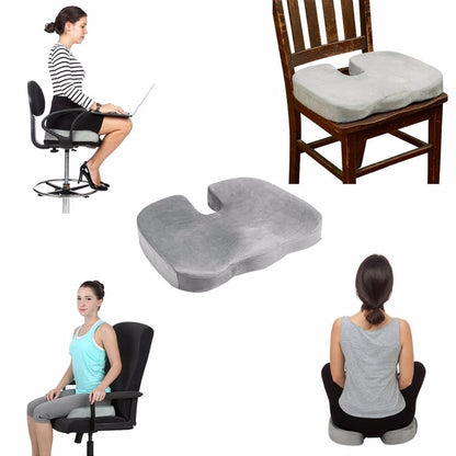 Black Coccyx Orthopedic Cushion Lumbar Support Comfort Foam Office Pillow 5 - StorageandmoreStorage